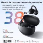 Audifonos inalambricos Baseus BC1 Clip, bateria 38 horas, 4 microfonos, ergonomico, control de grave - Imagen 8