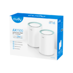 ROUTER REPETIDOR WI-FI 6 CUDY AX1500 2 PACK M1500 MESH COBERTURA 170M² - Imagen 3